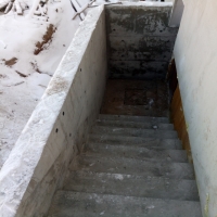Lauko betoniniai laiptai