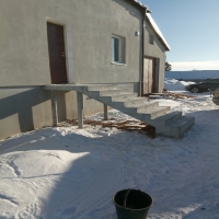 Lauko betoniniai laiptai