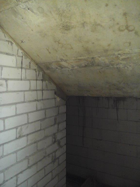 U-formos betoniniai laiptai su posukiu